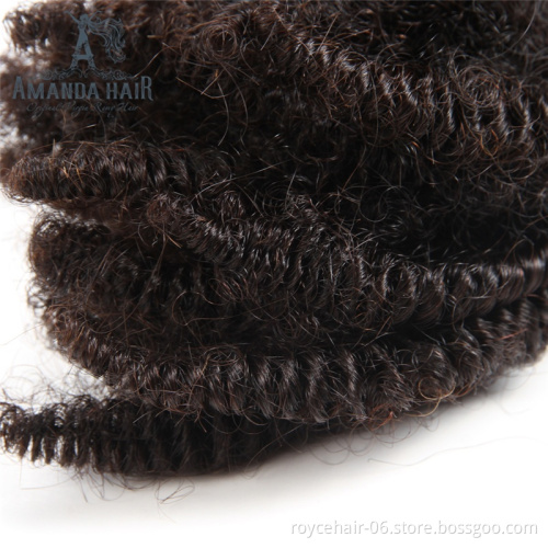 China Supplier Raw Unprocessed Virgin Hair Vendors Brazilian Afro Kinky Curly Human Hair Weaving